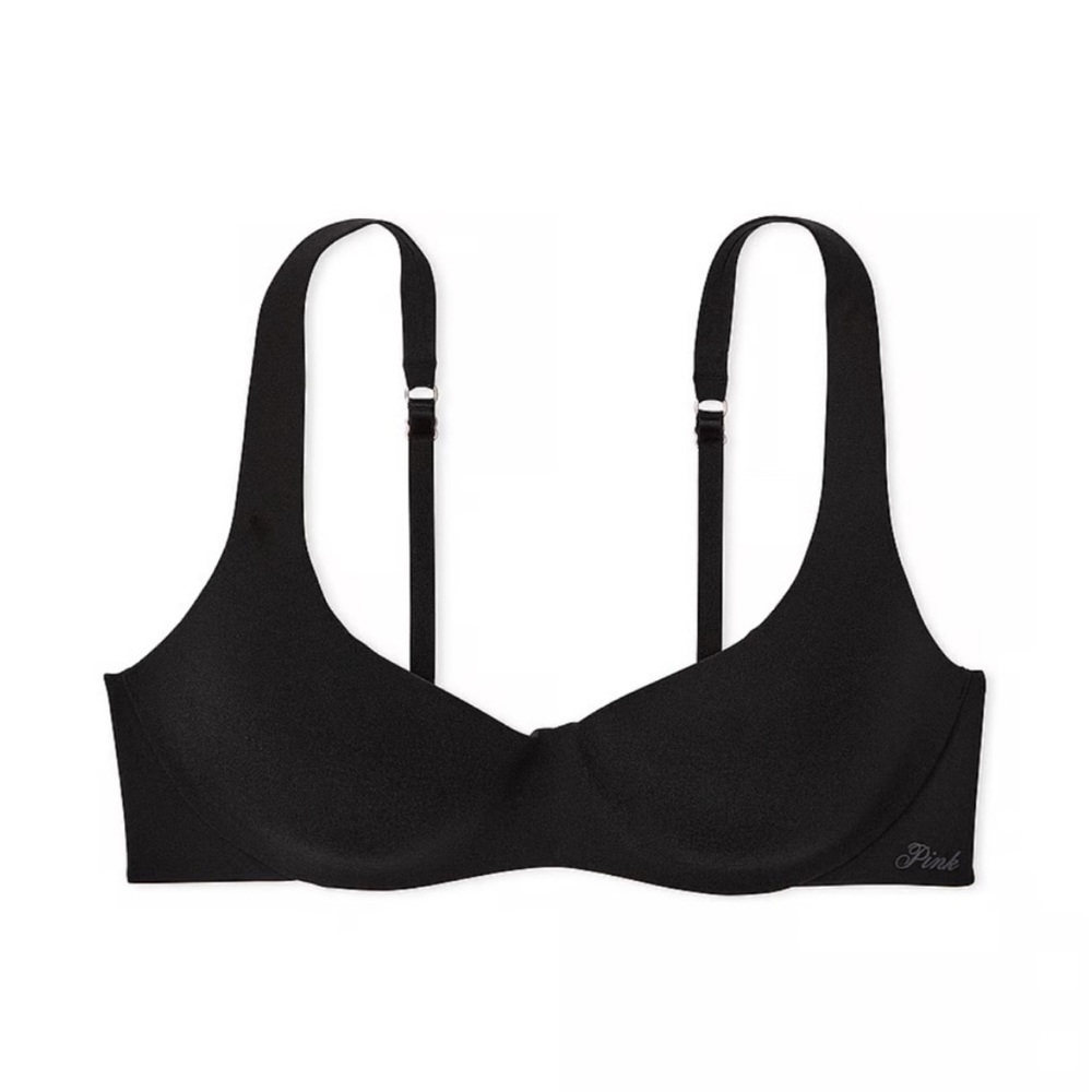 🆕 R PINK VICTORIA’S SECRET LOUNGIN' LIGHTLY LINED SCOOP BRALETTE BRA 38D 40B 40C - Picture 2 of 10